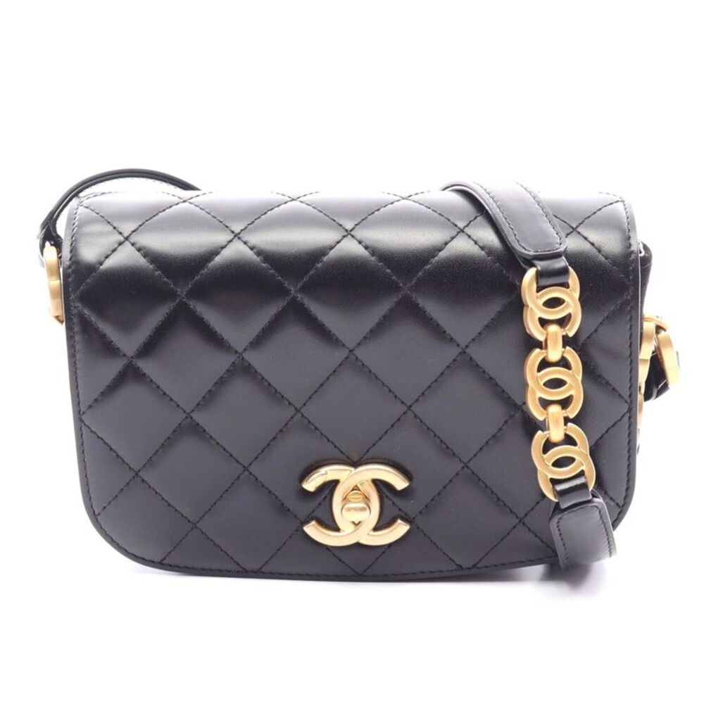 Chanel Matelasse Leather Suede Shoulder Bag